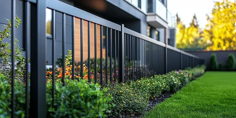 Polnische Metallzäune